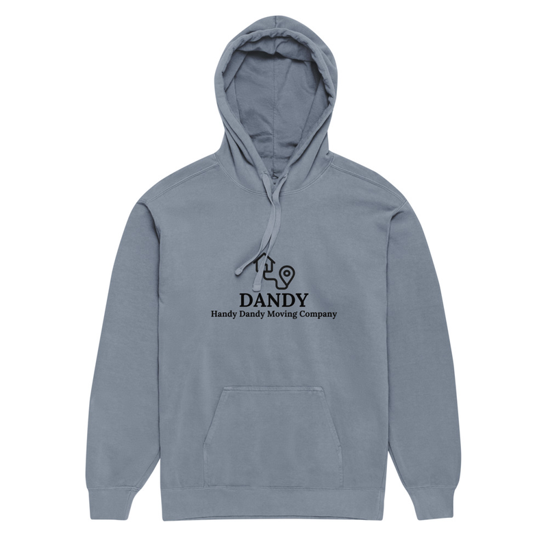 Unisex garment-dyed hoodie