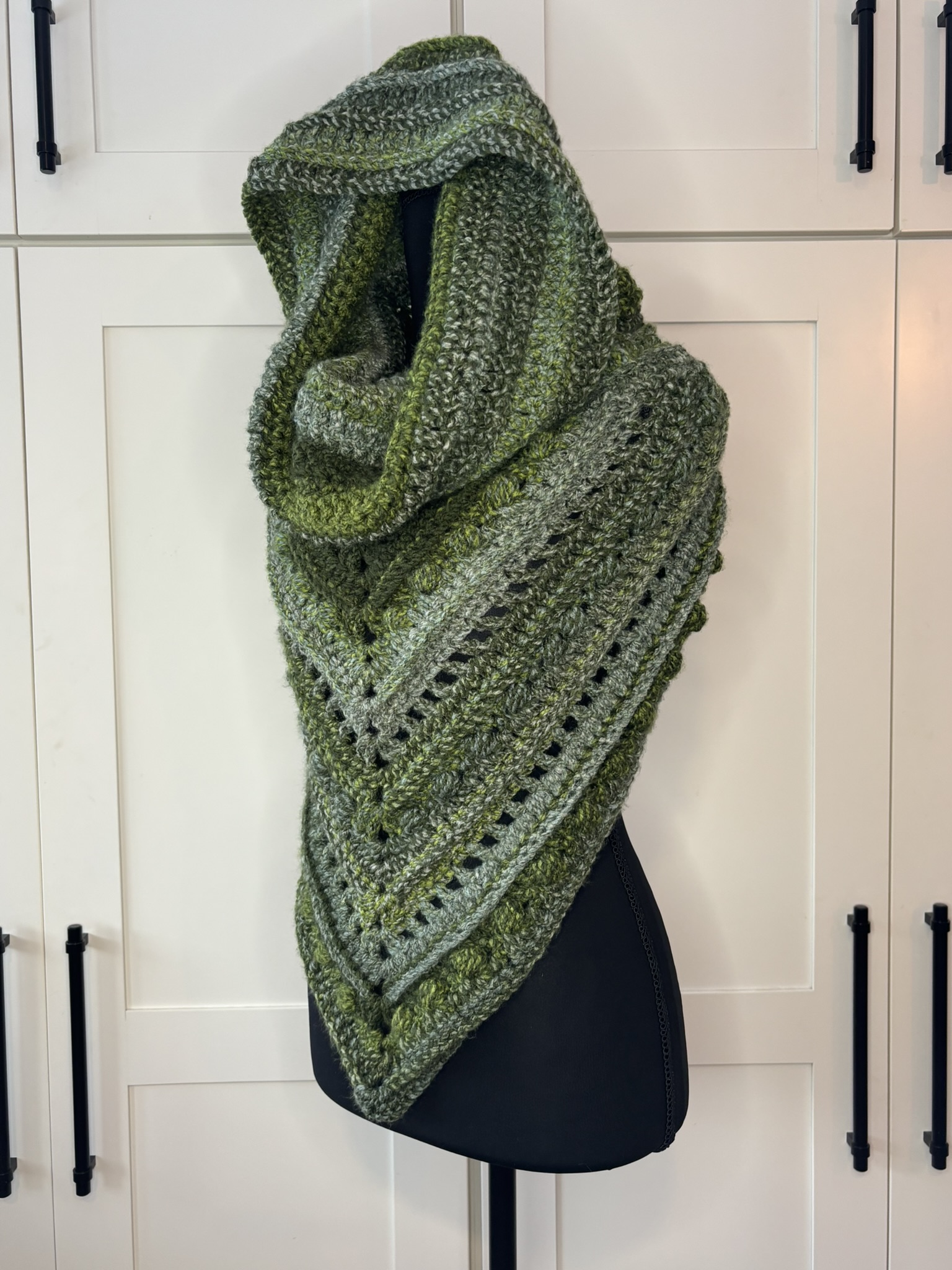 🌲 Forest Guardian Hooded Cowl Scarf