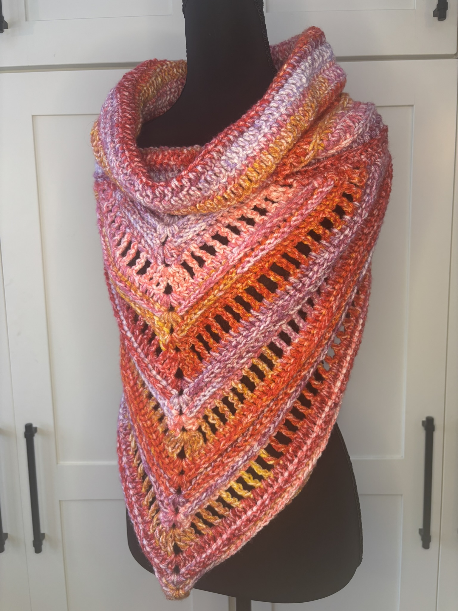 🌺 Sunset Drifter Triangle Cowl