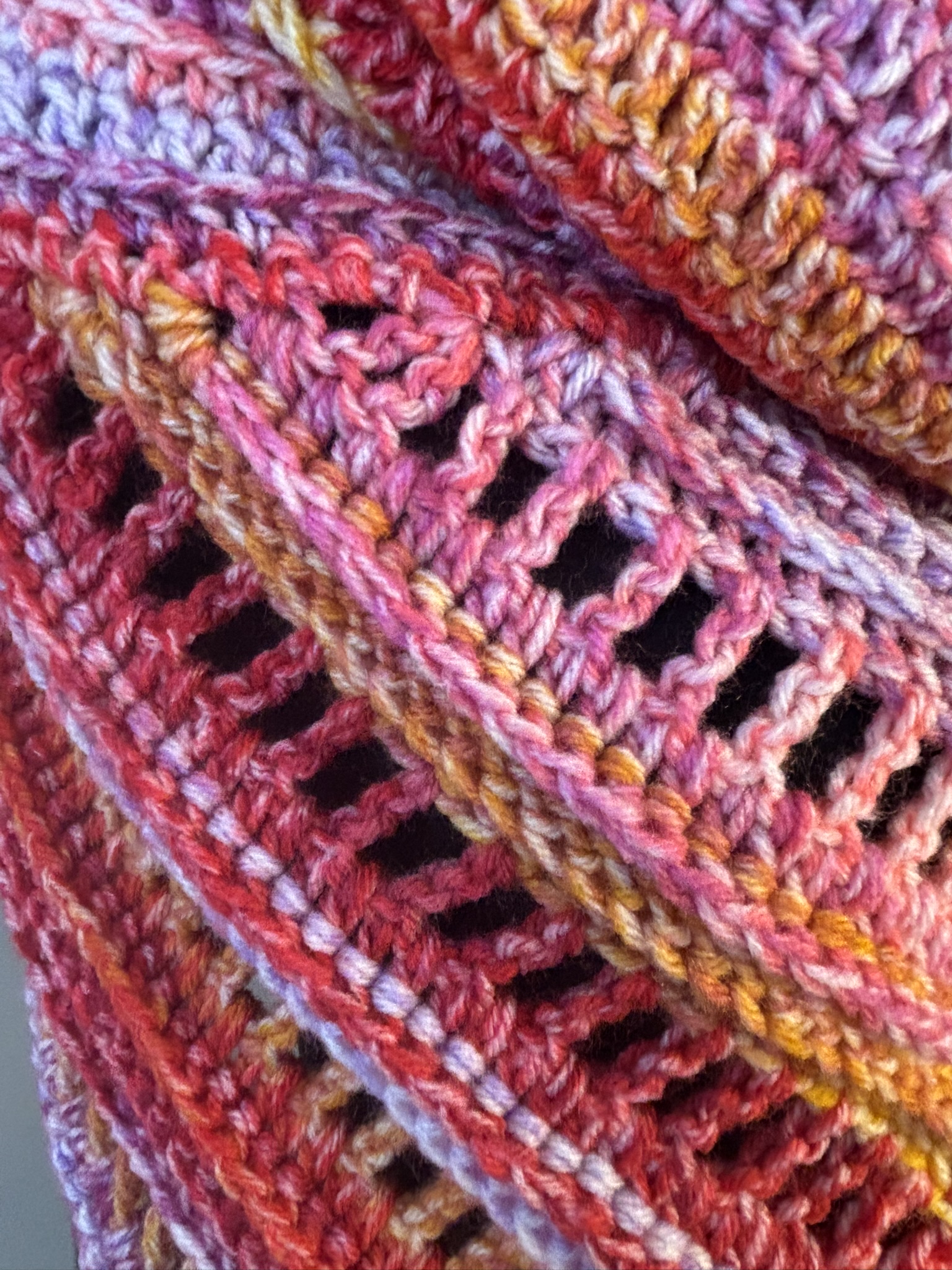 🌺 Sunset Drifter Triangle Cowl