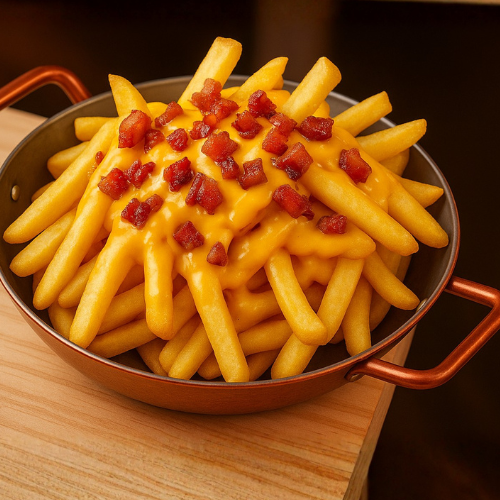 Batata Frita com Queijo e Bacon 400g