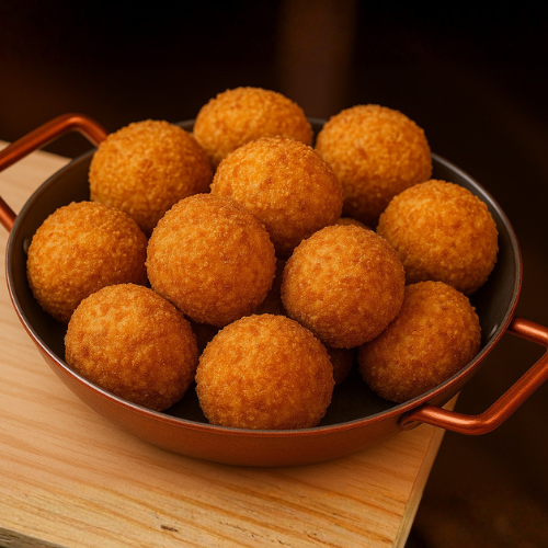 Bolinho de Mandioca com Linguiça Blumenau