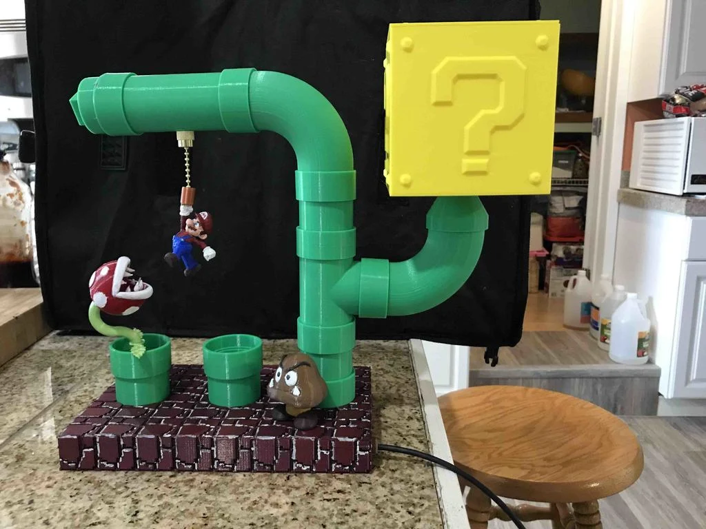 Super Mario 64 Temalı 3D Baskı Gece Lambası