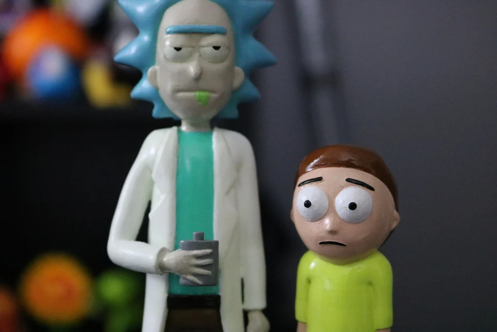 🛸 Rick ve Morty Figür Seti – El Yapımı, 3D Baskı, Koleksiyonluk