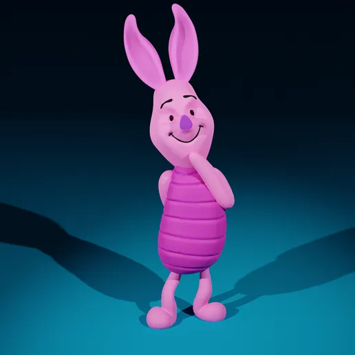 Piglet – Winnie the Pooh 3D Baskı Koleksiyon Figürü (10 cm)