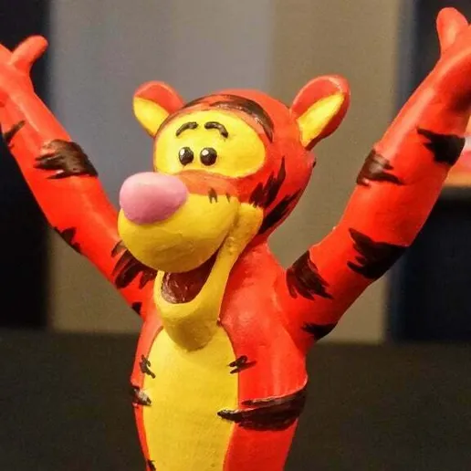 Kaplan Tigger – Winnie the Pooh 3D Baskı Koleksiyon Figürü (10 cm)