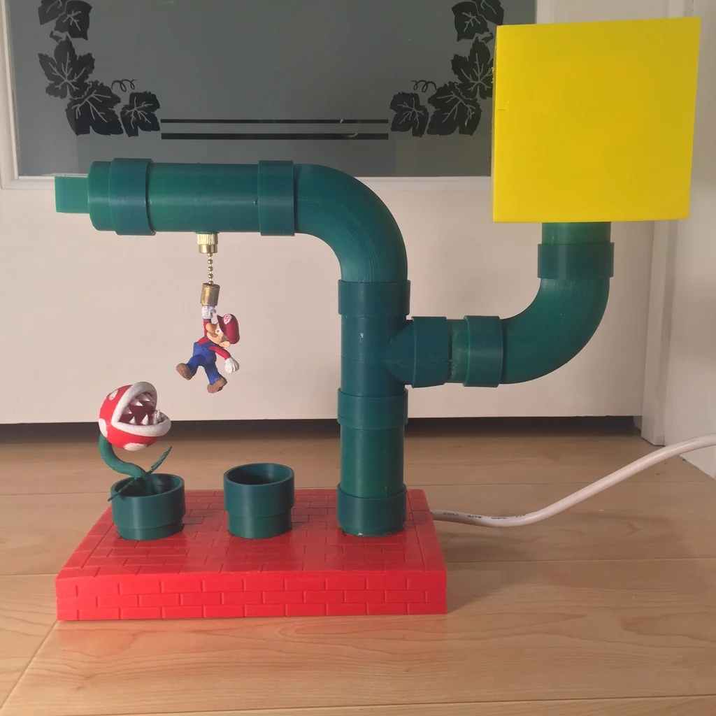 Super Mario 64 Temalı 3D Baskı Gece Lambası