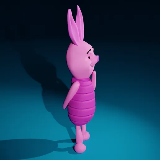 Piglet – Winnie the Pooh 3D Baskı Koleksiyon Figürü (10 cm)