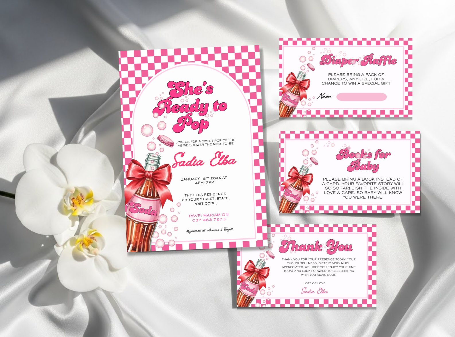 She's Ready to Pop Baby Shower Set  