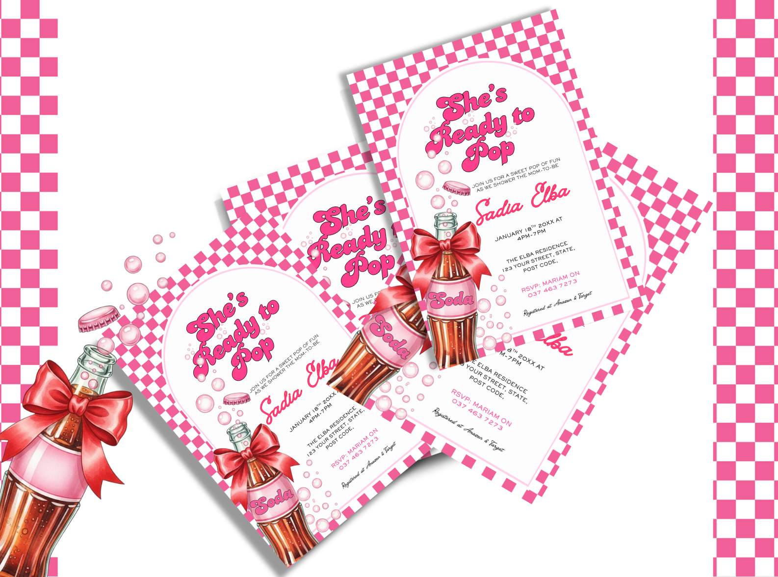 She’s Ready to Pop Baby Shower Invitation 