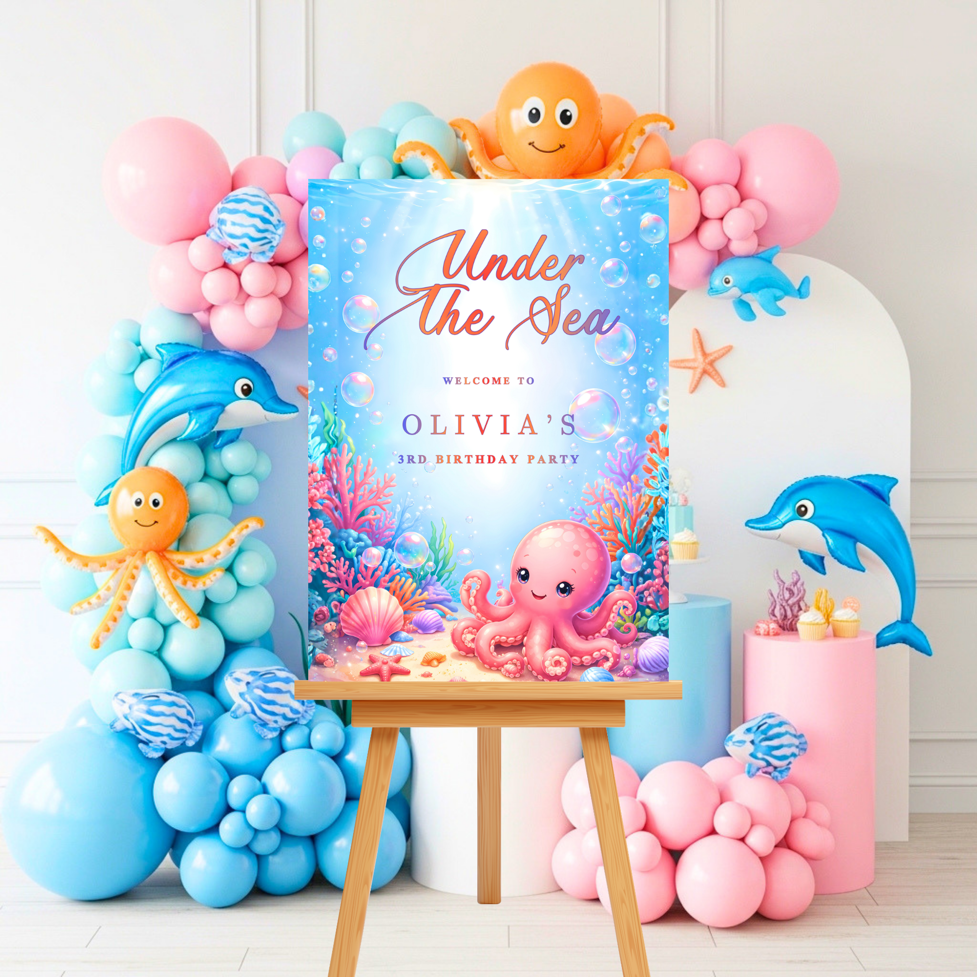Under The Sea Birthday Party Welcome Sign