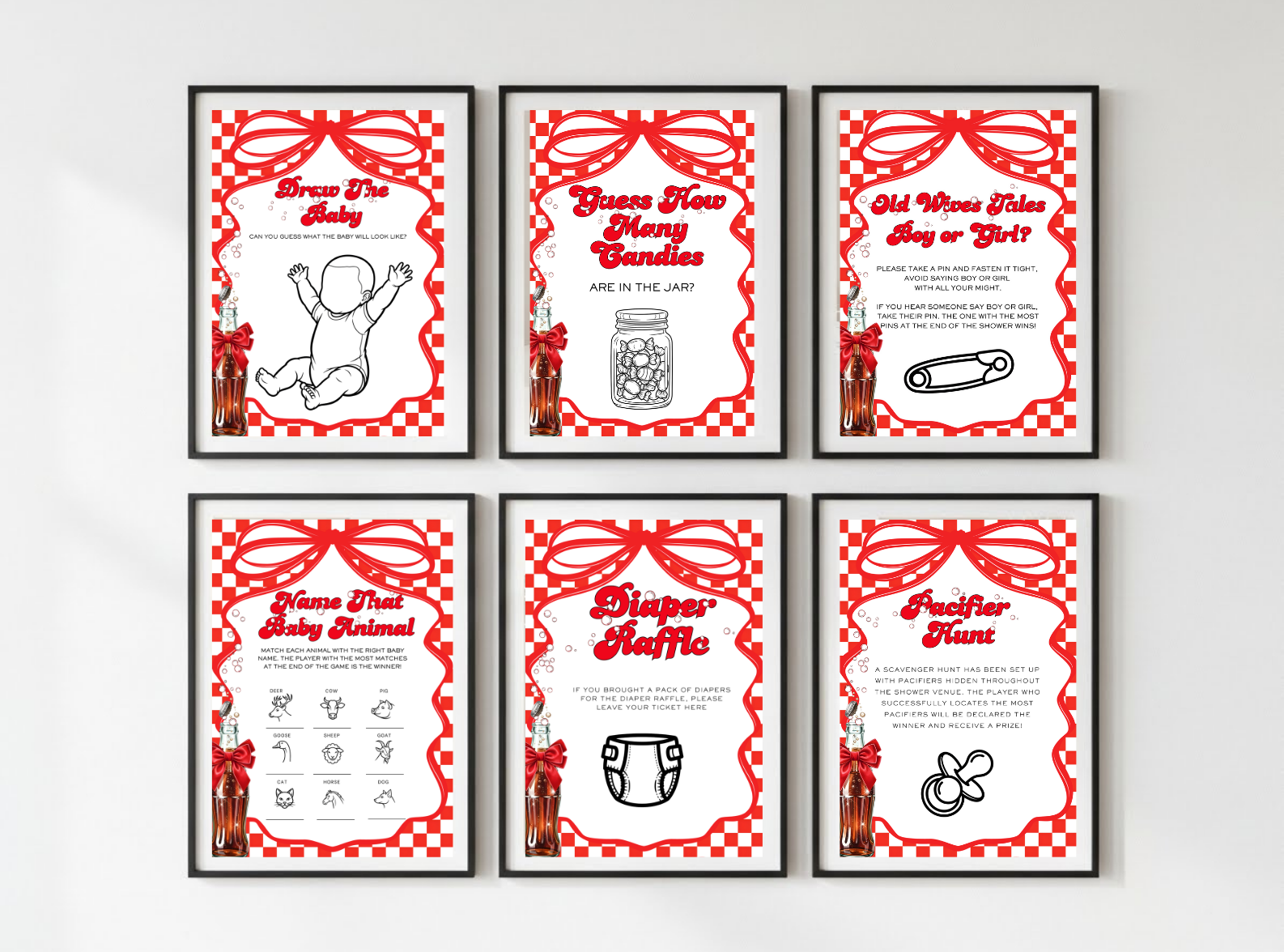 She's Ready to Pop Baby Shower Signs