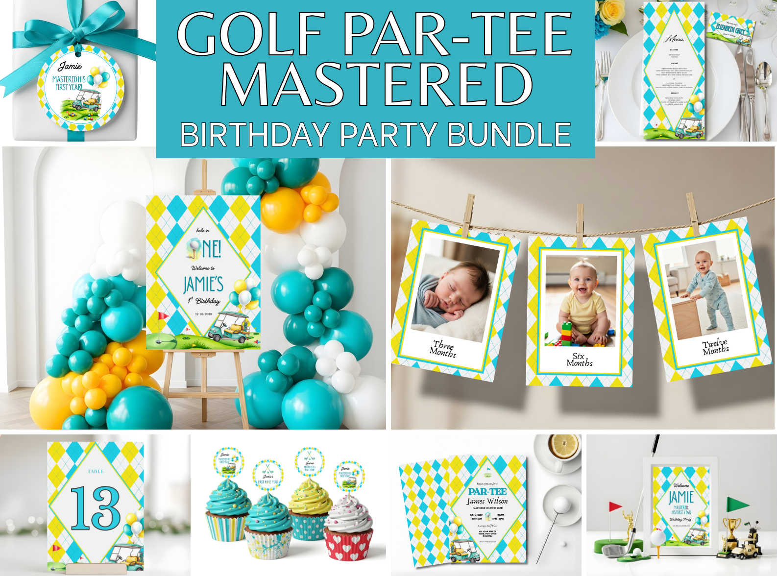 Golf Par-Tee Mastered Birthday Party Bundle