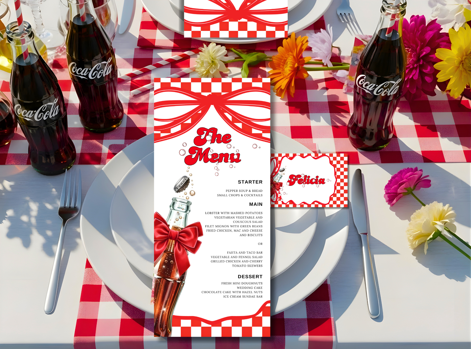 She's Ready to Pop Baby Shower Menu