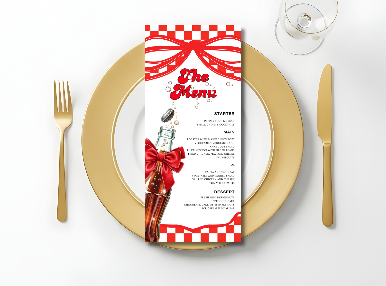 She's Ready to Pop Baby Shower Menu