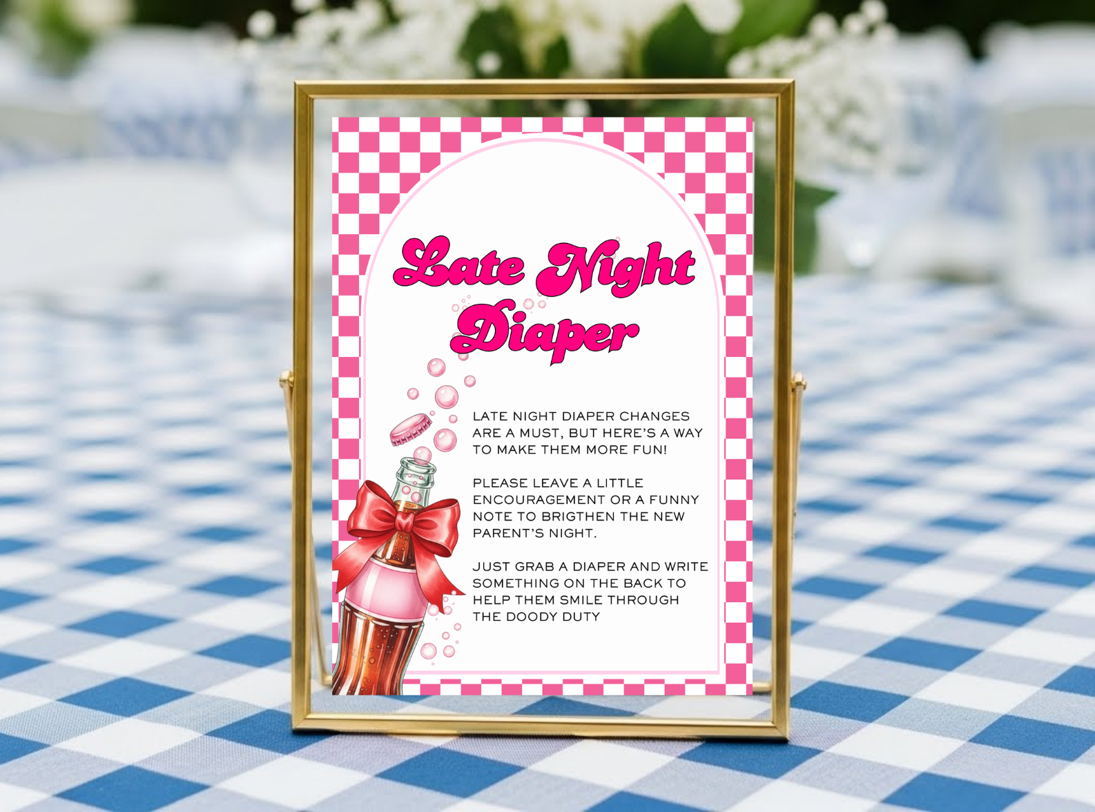 Ready to Pop Baby Shower Signs 