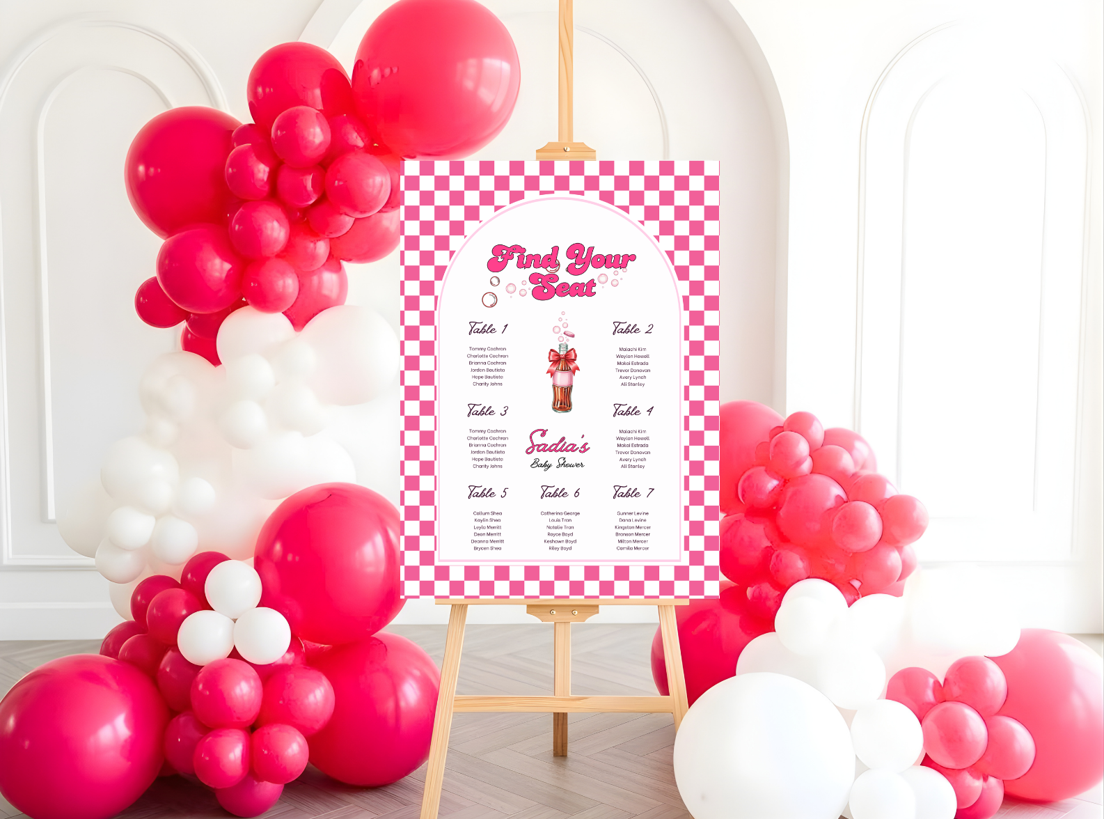  She's Ready To Pop baby shower welcome sign