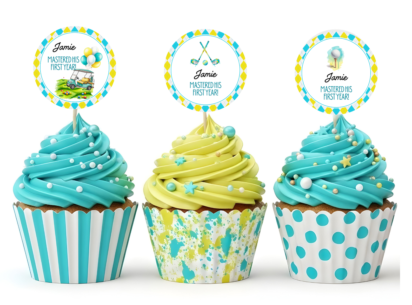 Golf Birthday Stickers & Favor Tags