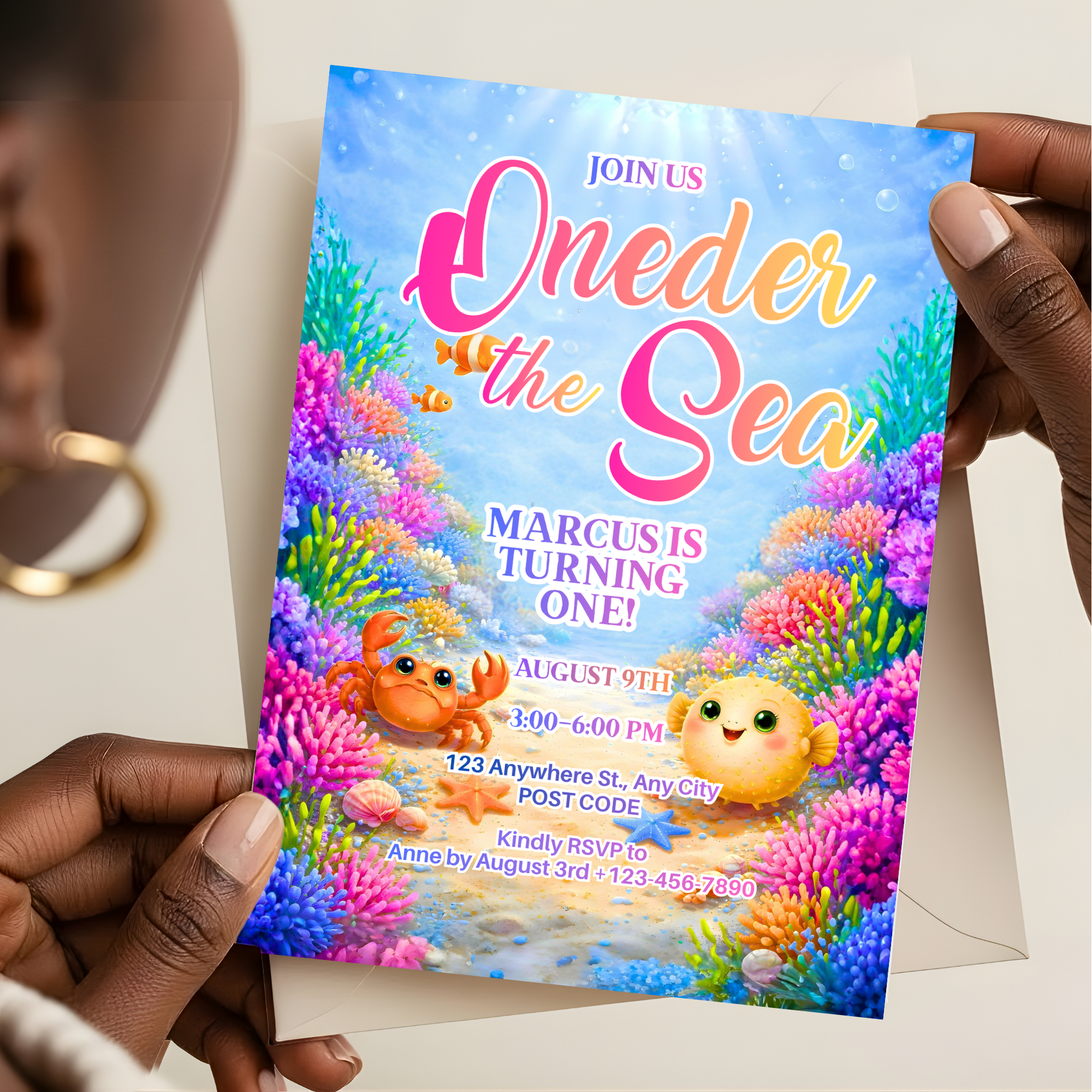Under the Sea Birthday Invitation