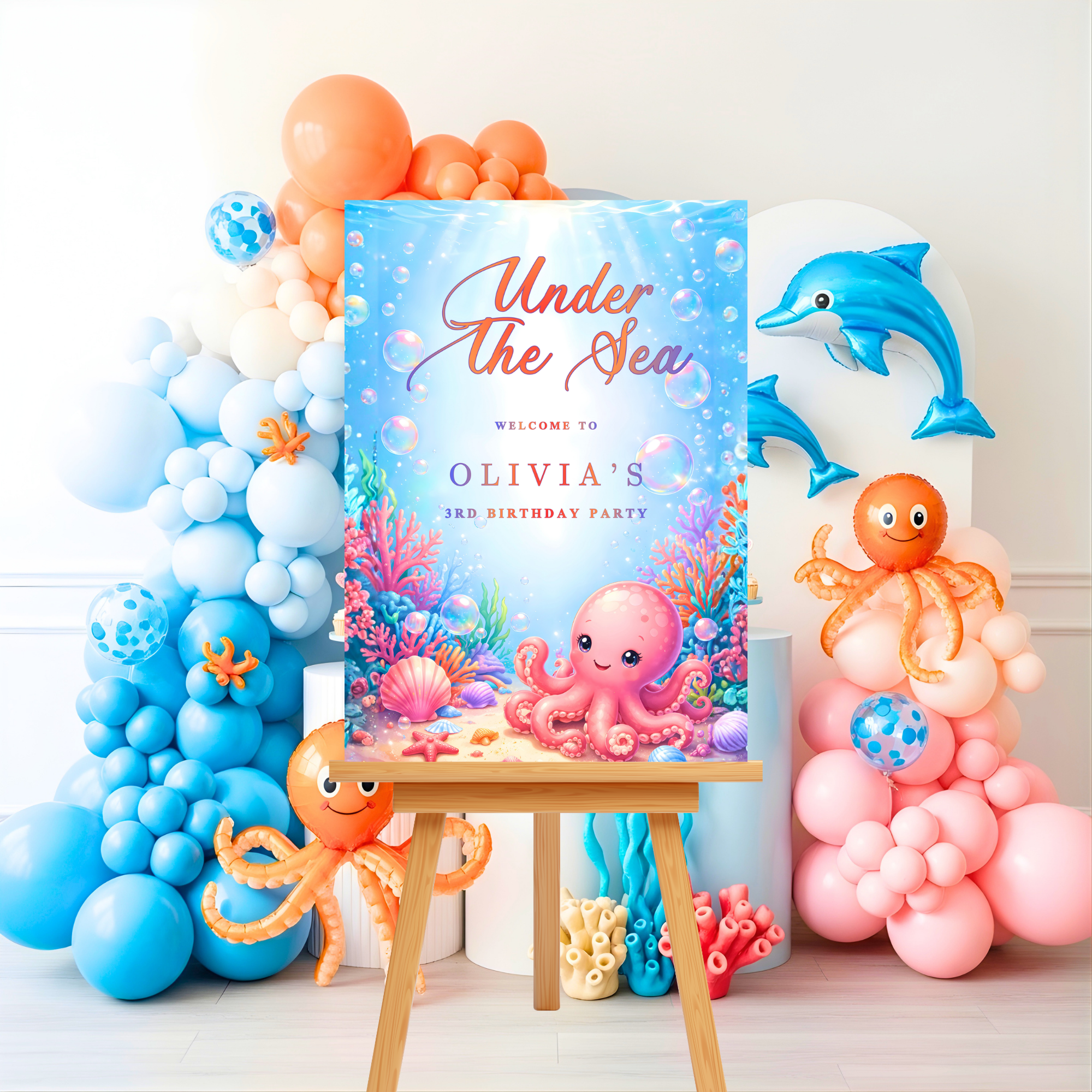 Under The Sea Birthday Party Welcome Sign