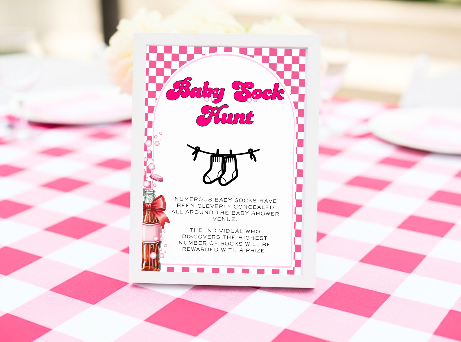 Ready to Pop Baby Shower Signs 