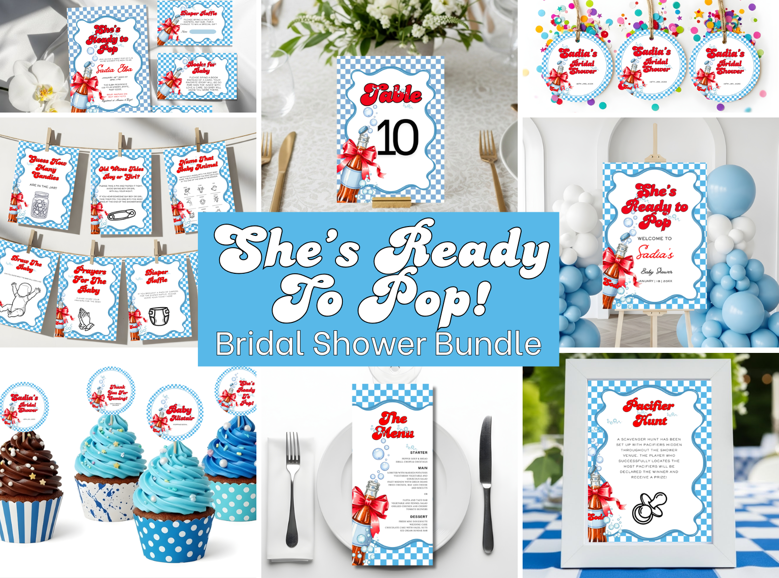 She's Ready To Pop! Bridal Shower Bundle