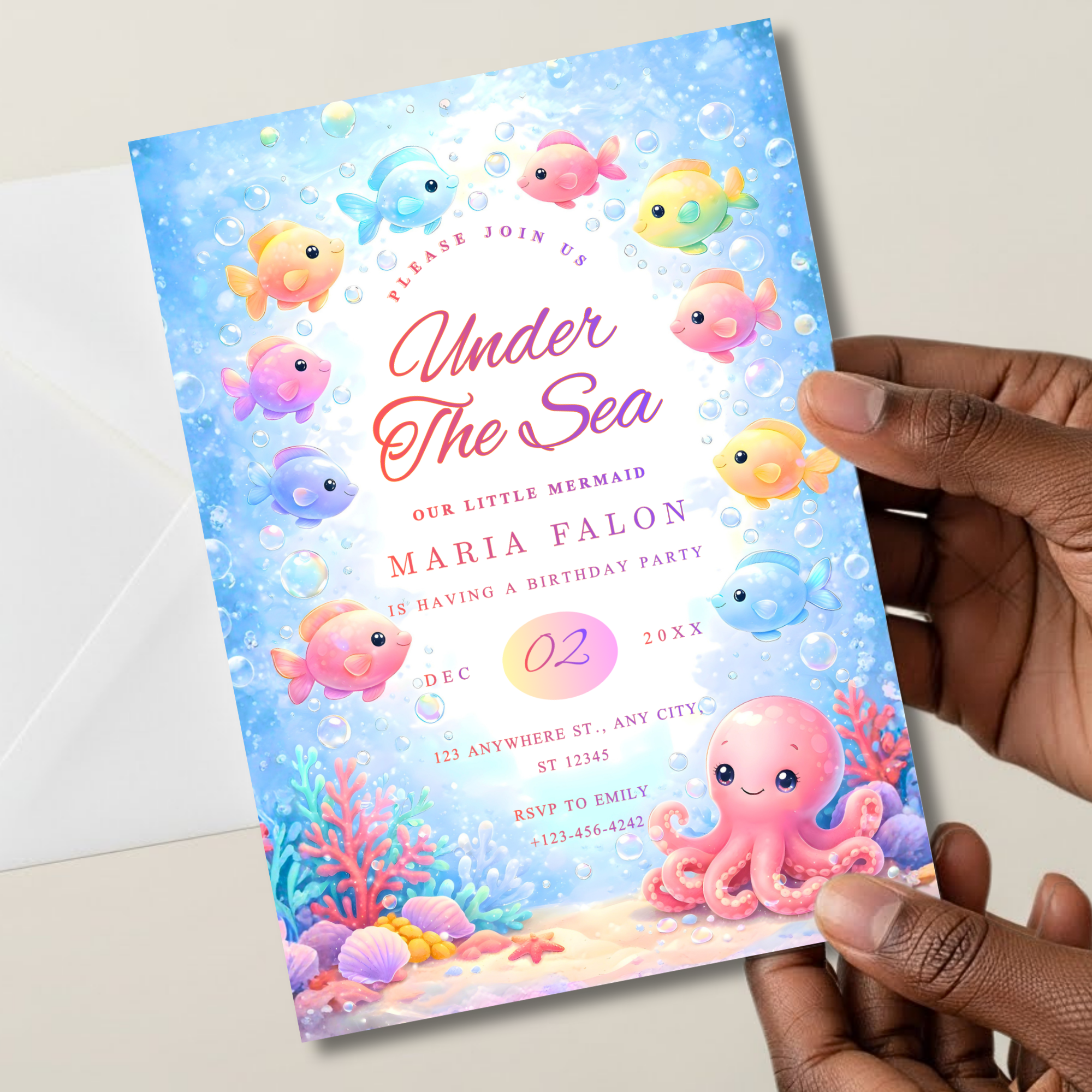 Under the Sea Birthday Invitation