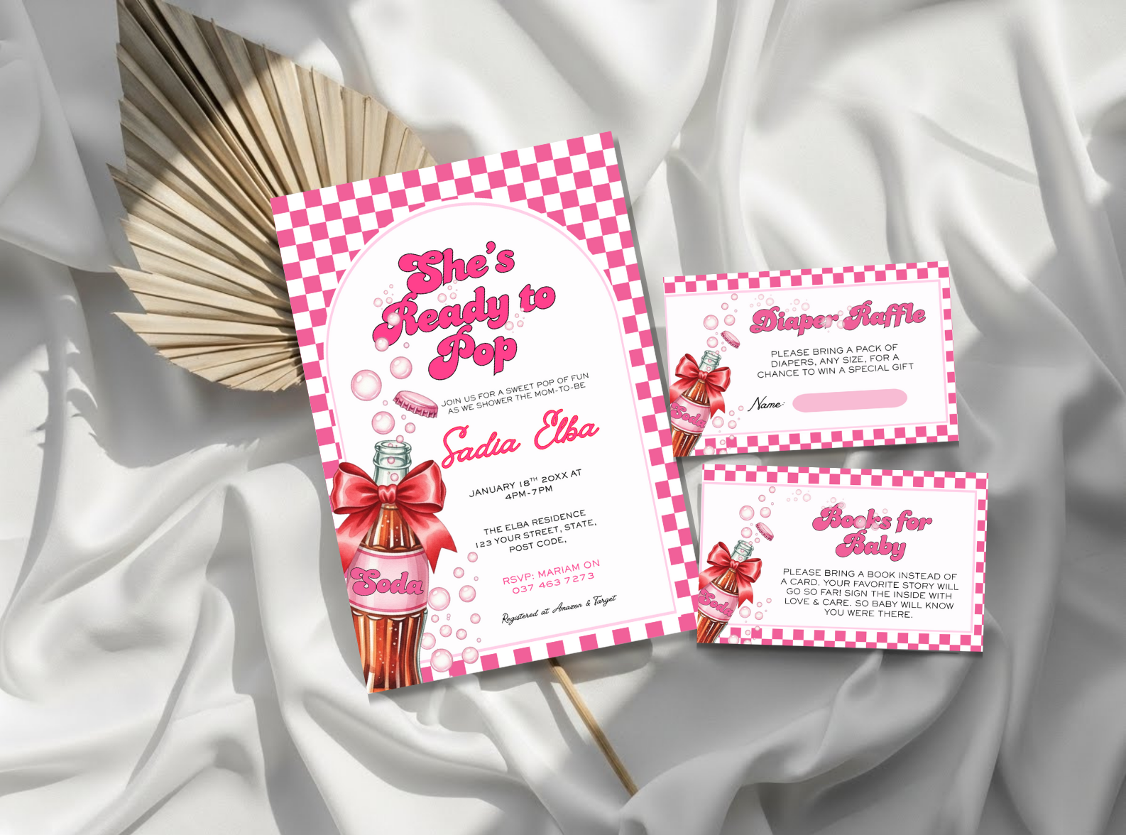 She's Ready to Pop Baby Shower Set  