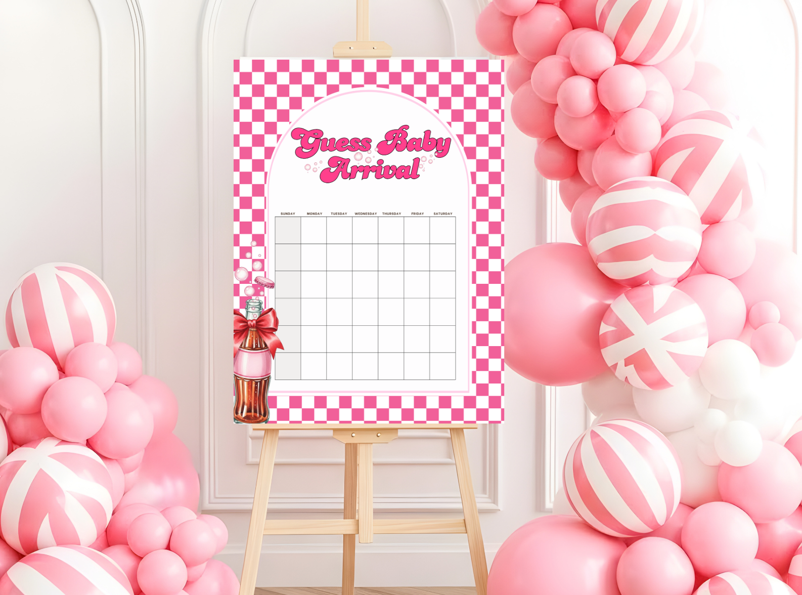  She's Ready To Pop baby shower welcome sign