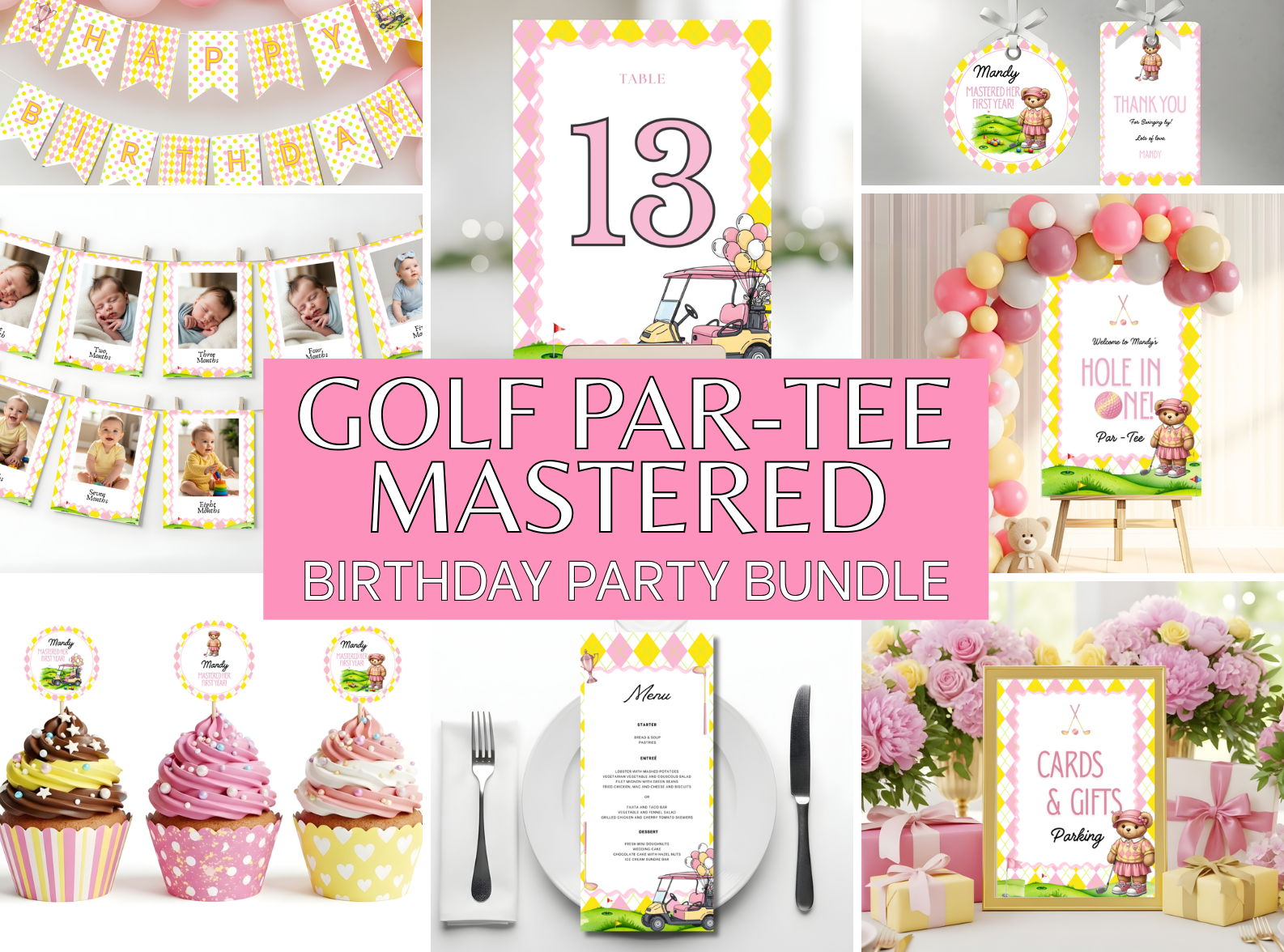 Golf Par-Tee Mastered Birthday Party Bundle