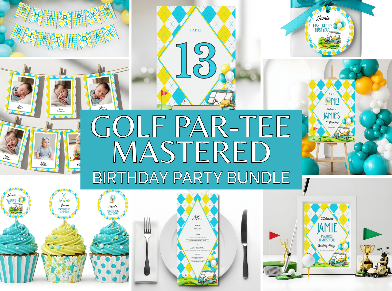 Golf Par-Tee Mastered Birthday Party Bundle