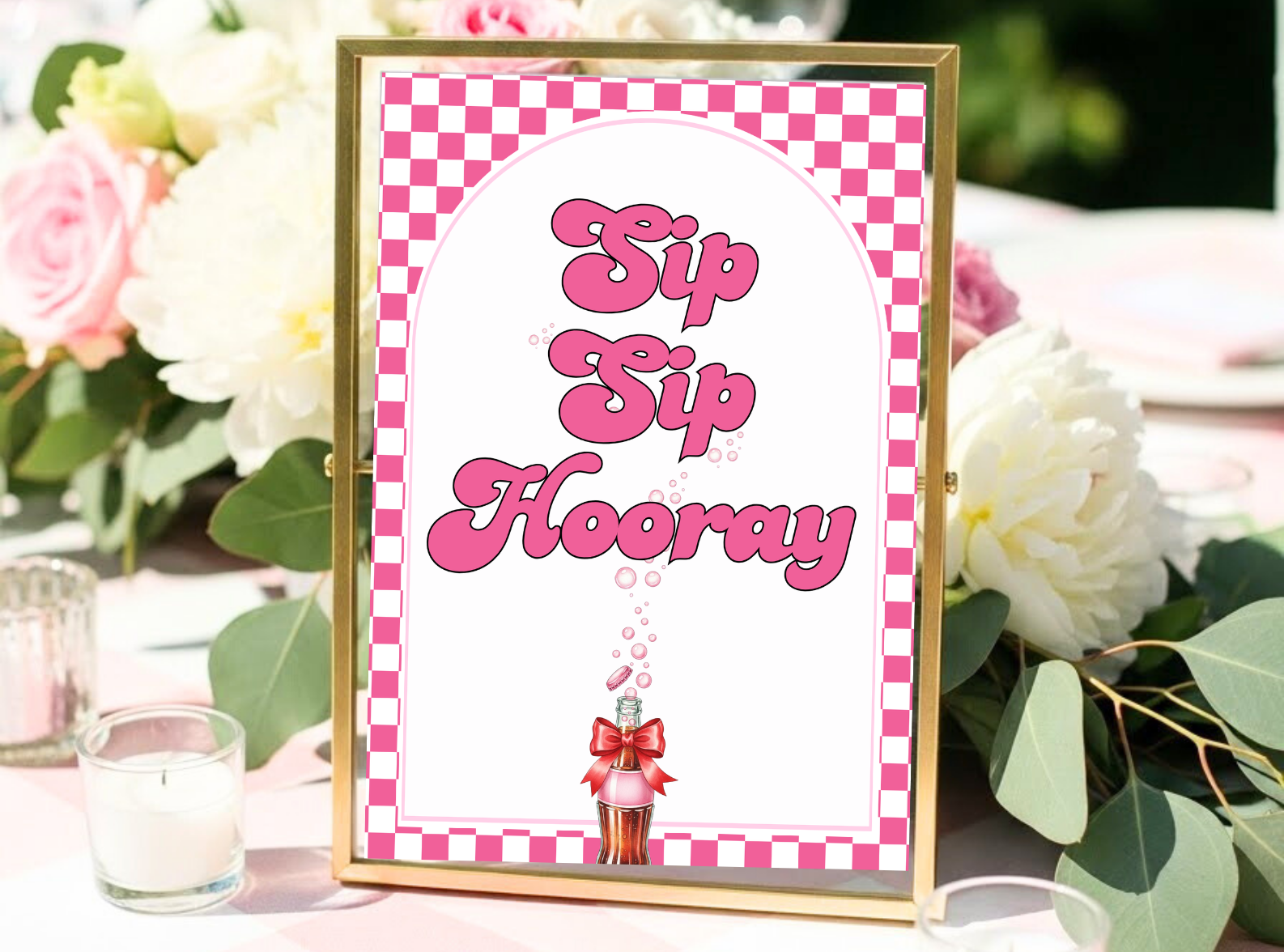 Ready to Pop Baby Shower Signs 