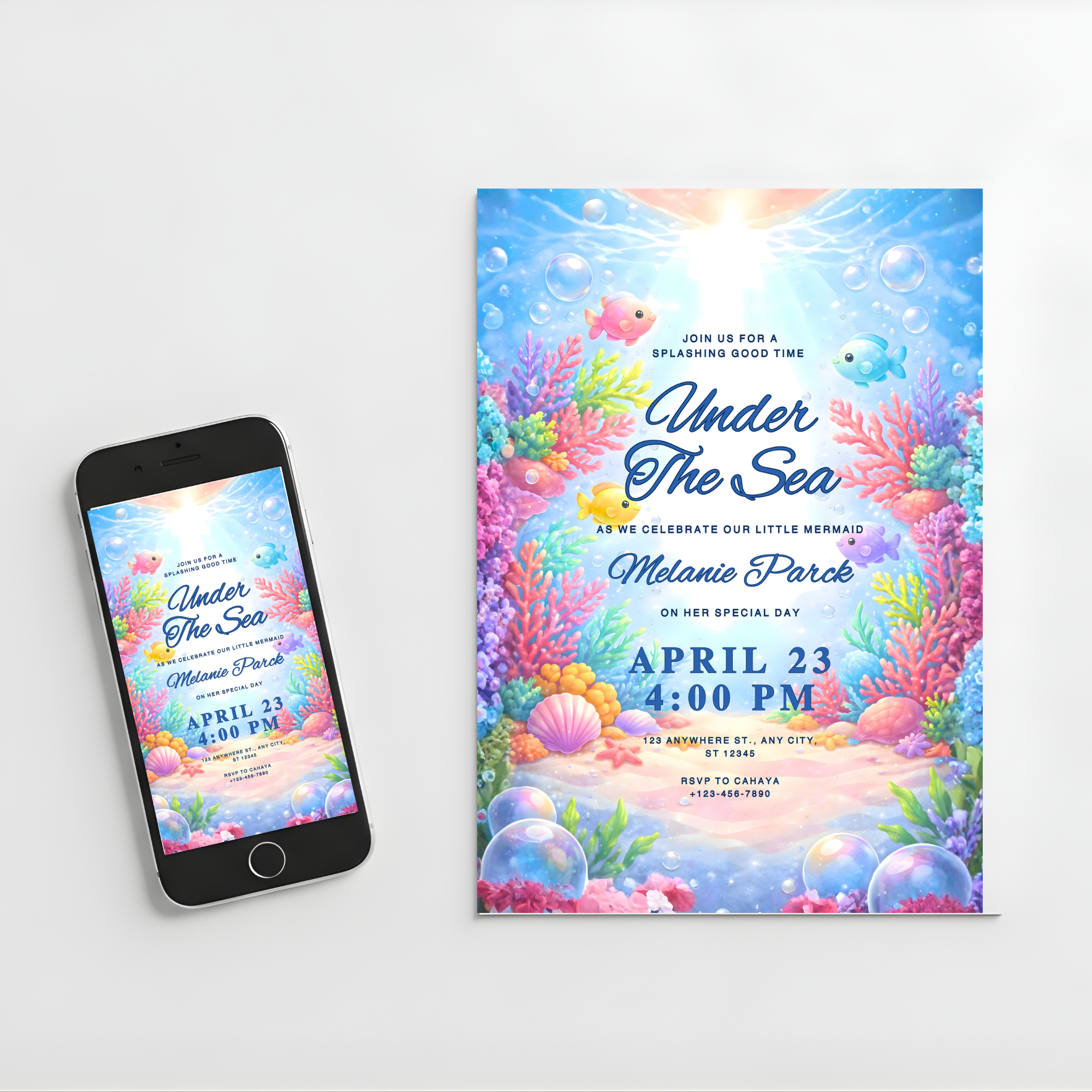 Under the Sea Birthday Invitation