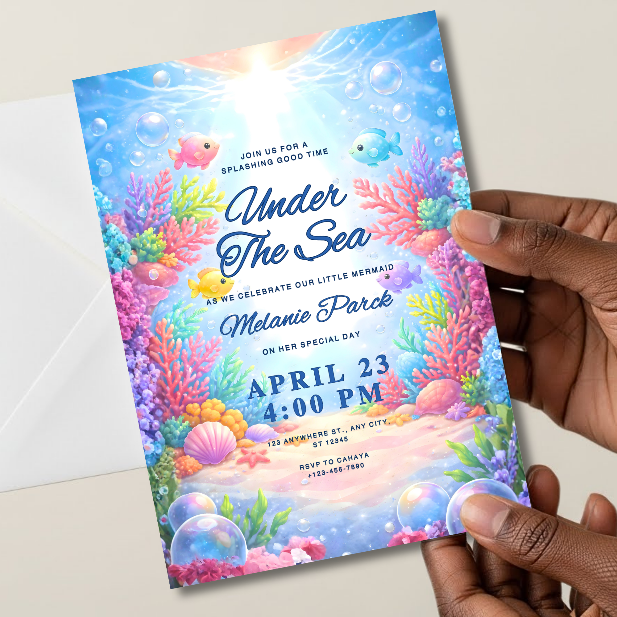 Under the Sea Birthday Invitation