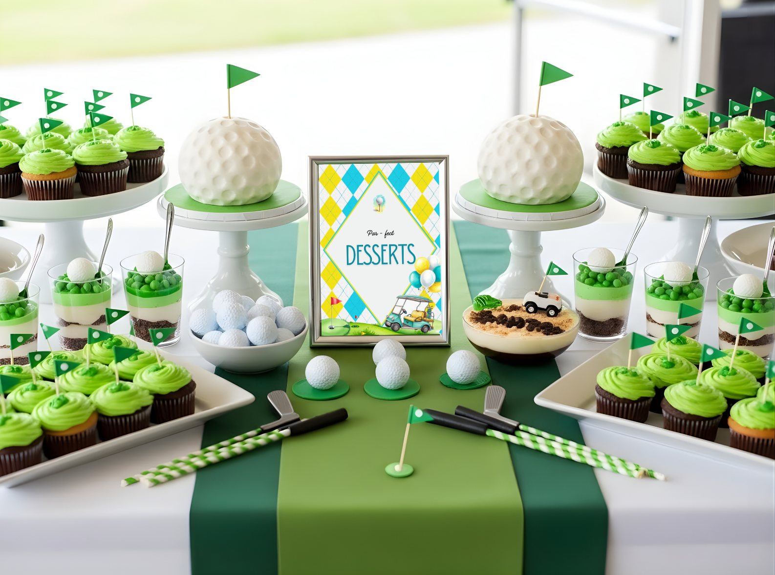 Golf Birthday Party Signs 