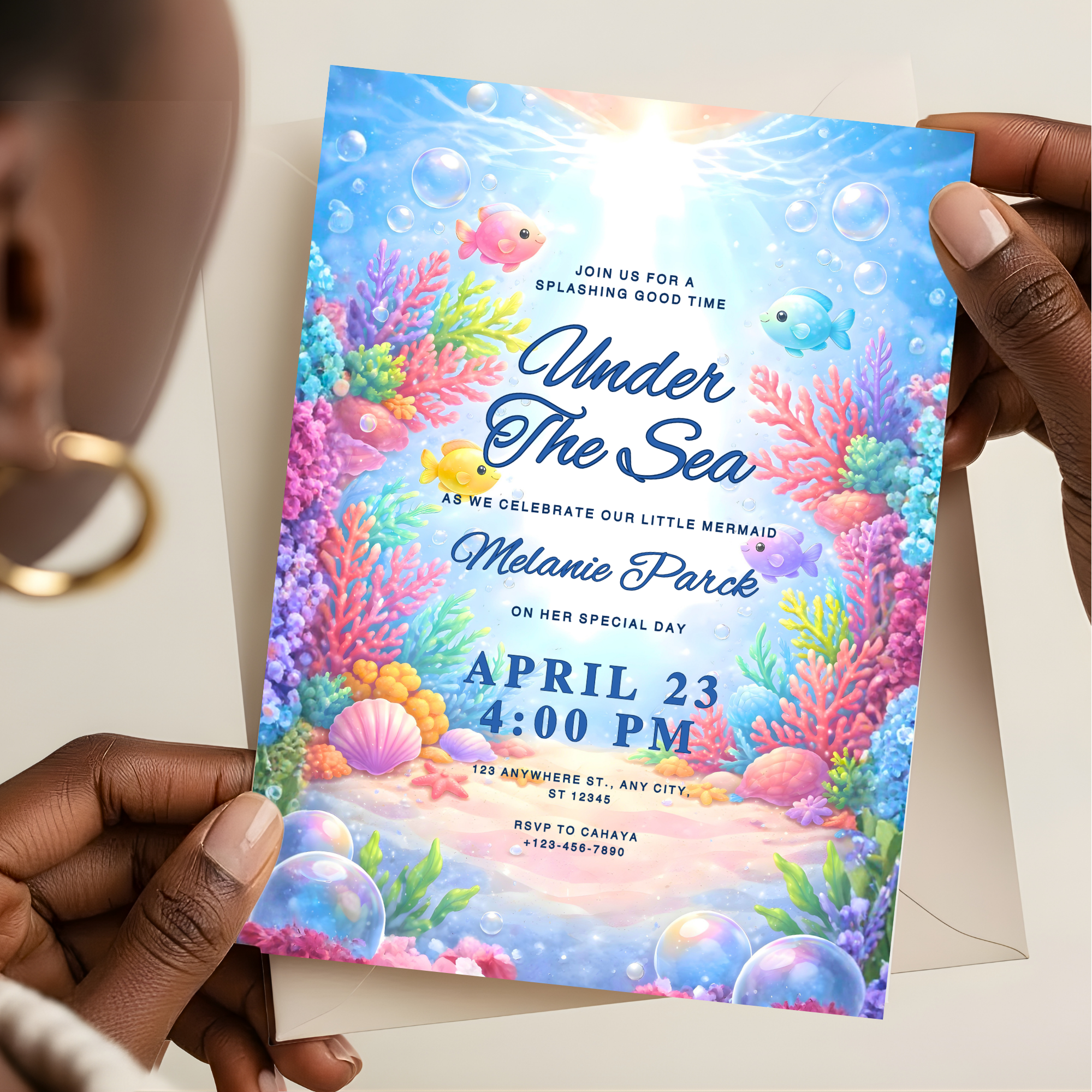 Under the Sea Birthday Invitation