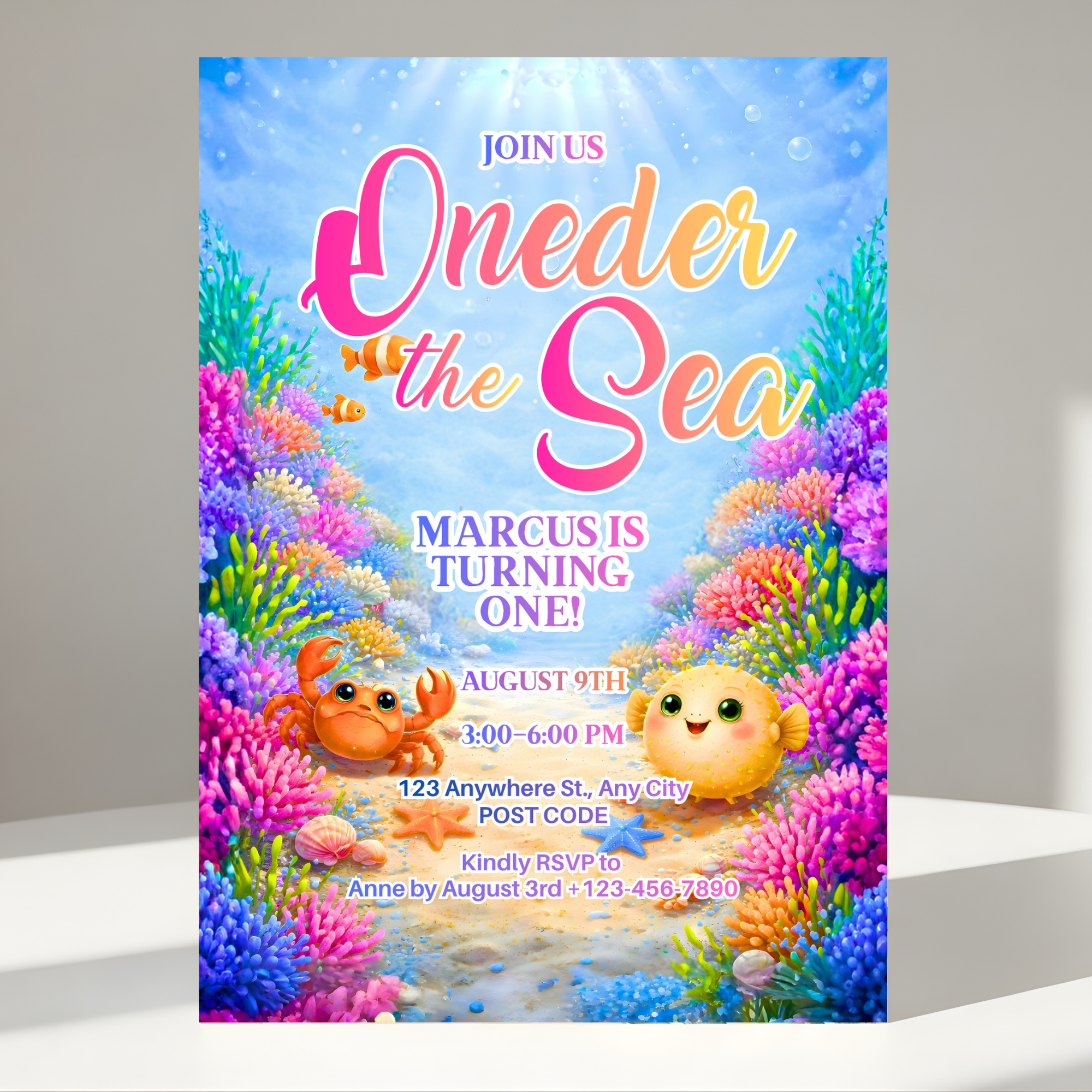 Under the Sea Birthday Invitation