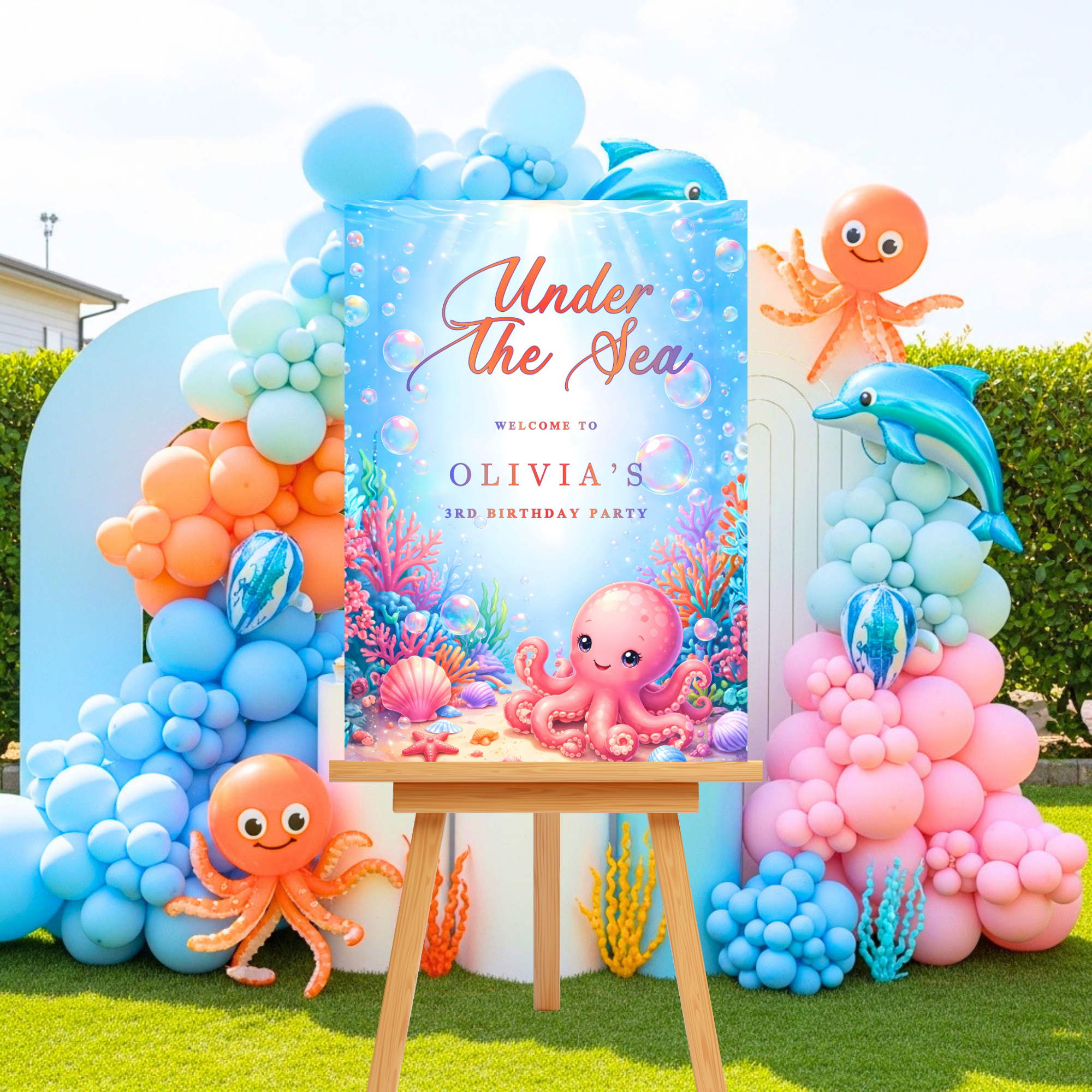 Under The Sea Birthday Party Welcome Sign