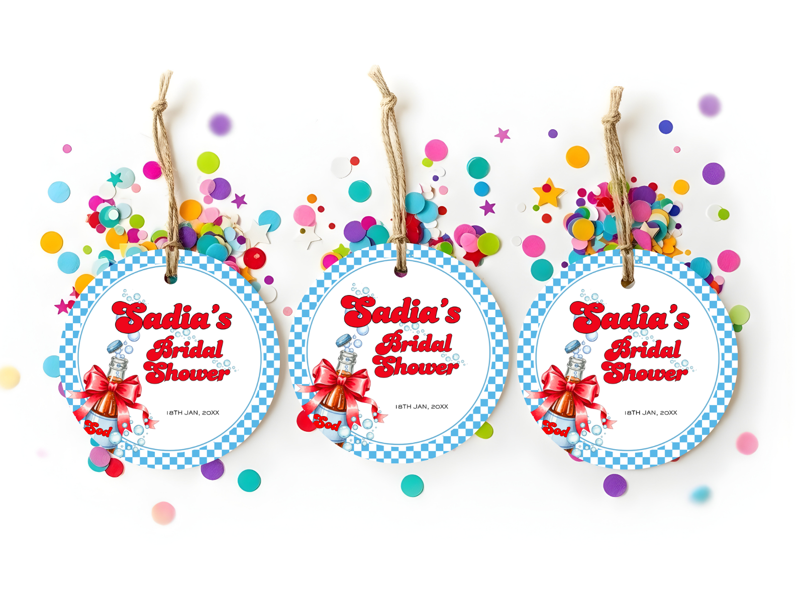 Ready to Pop Favor Tags & Stickers 