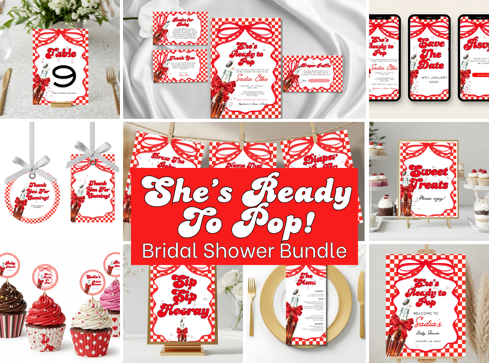 She's Ready To Pop! Bridal Shower Bundle