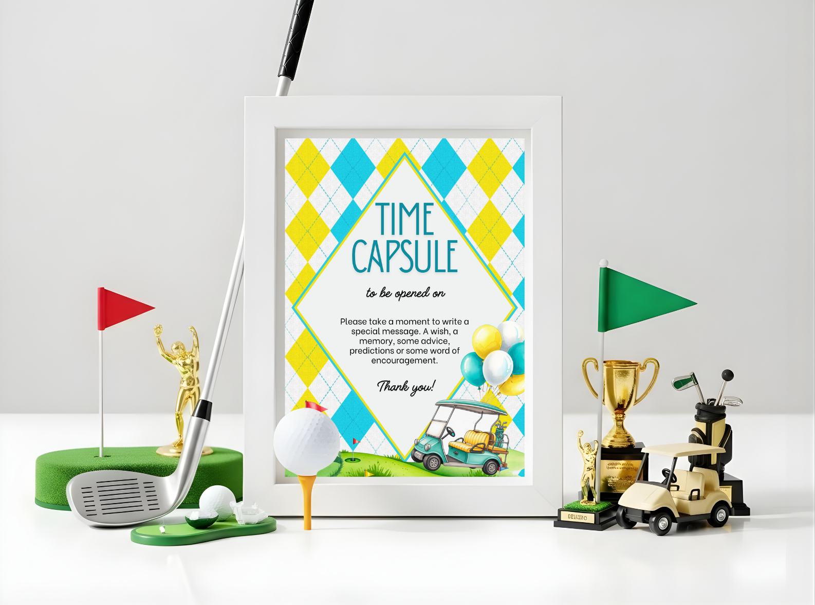 Golf Birthday Party Signs 