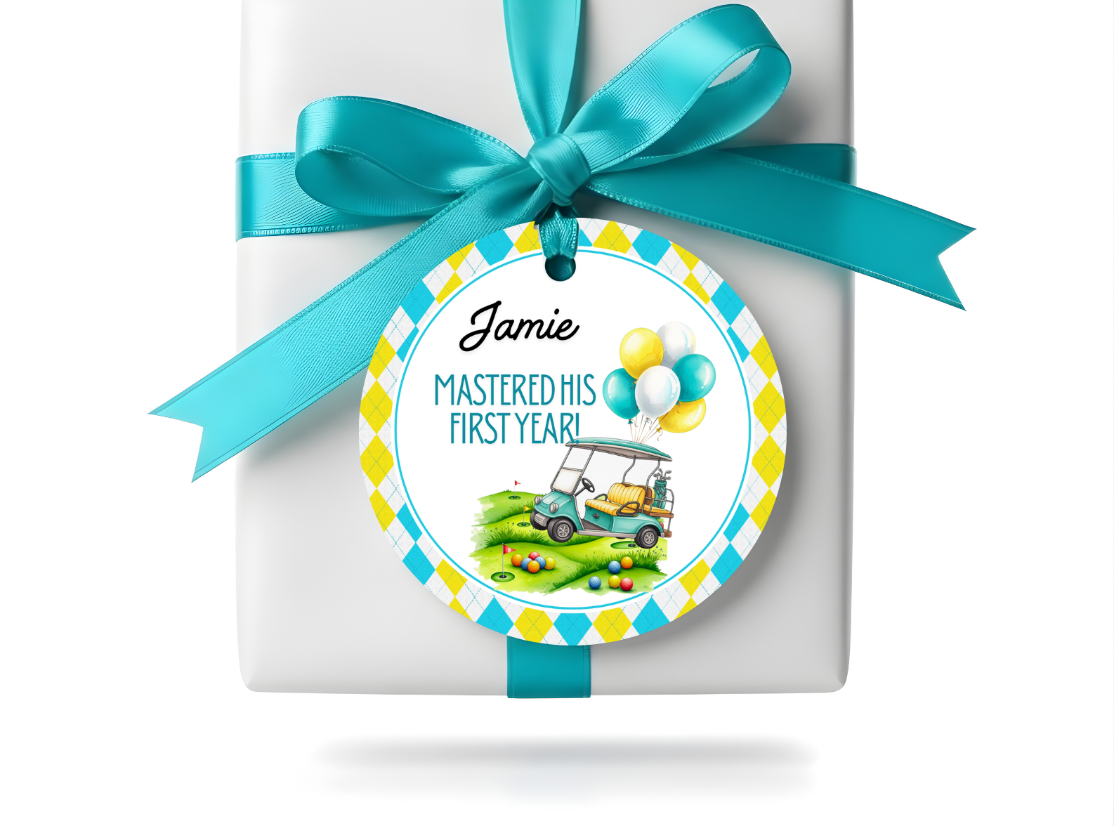 Golf Birthday Stickers & Favor Tags