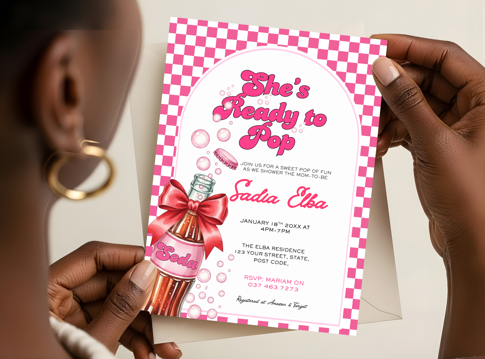 She’s Ready to Pop Baby Shower Invitation 
