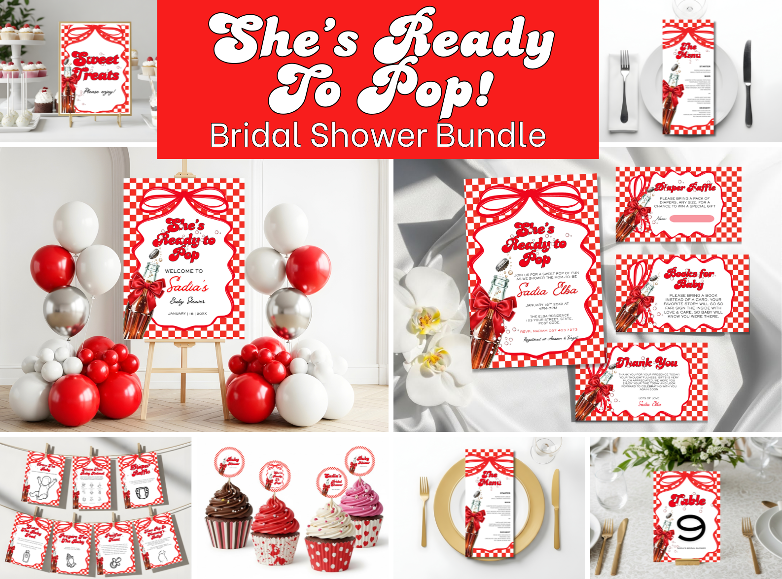 She's Ready To Pop! Bridal Shower Bundle