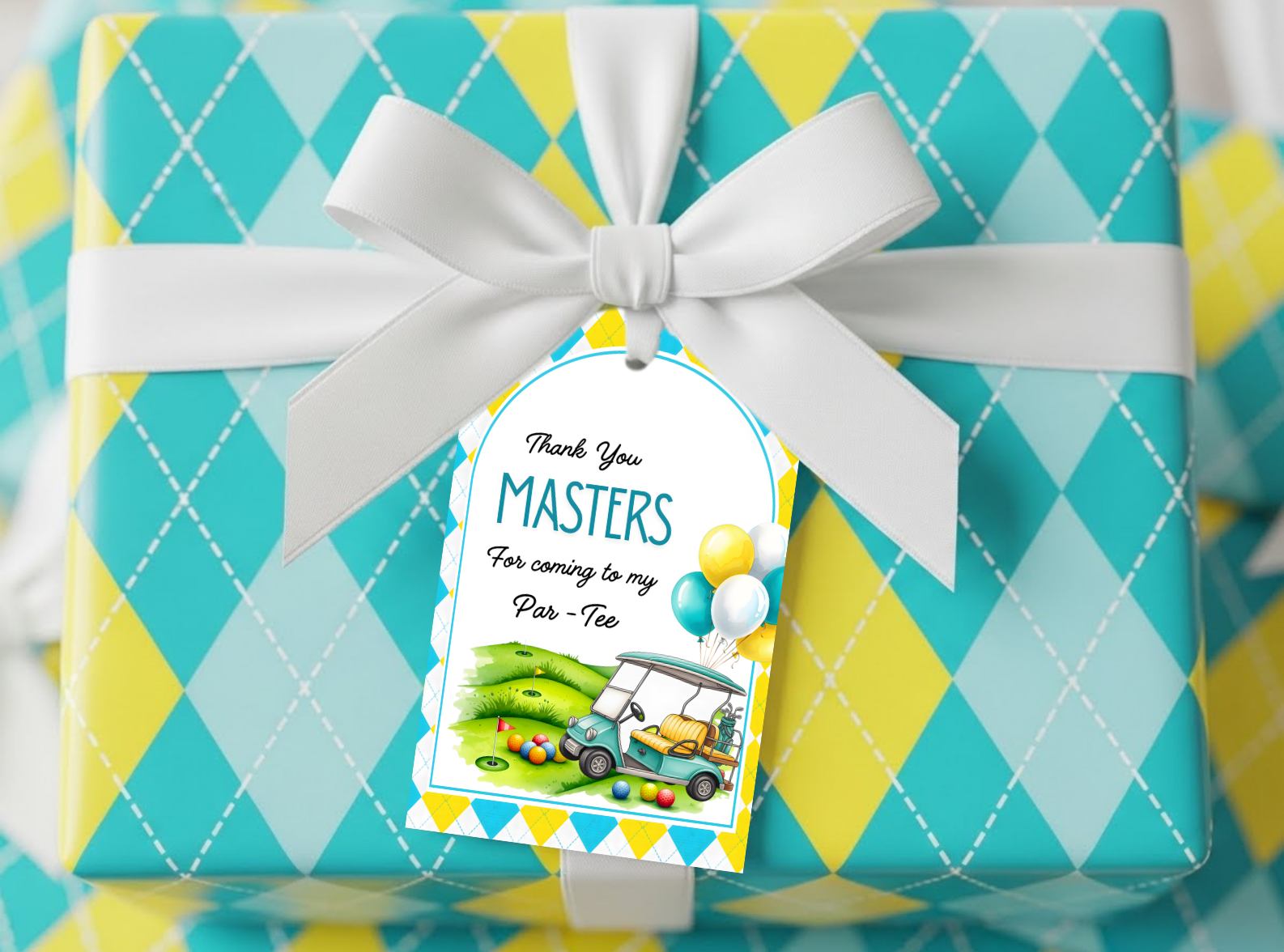 Golf Birthday Stickers & Favor Tags