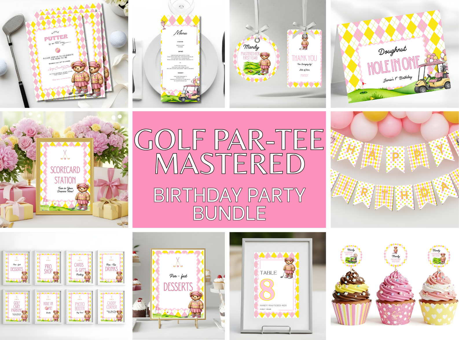Golf Par-Tee Mastered Birthday Party Bundle
