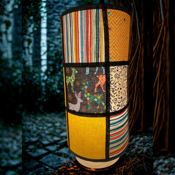 Lampe patchwork décorative à poser 