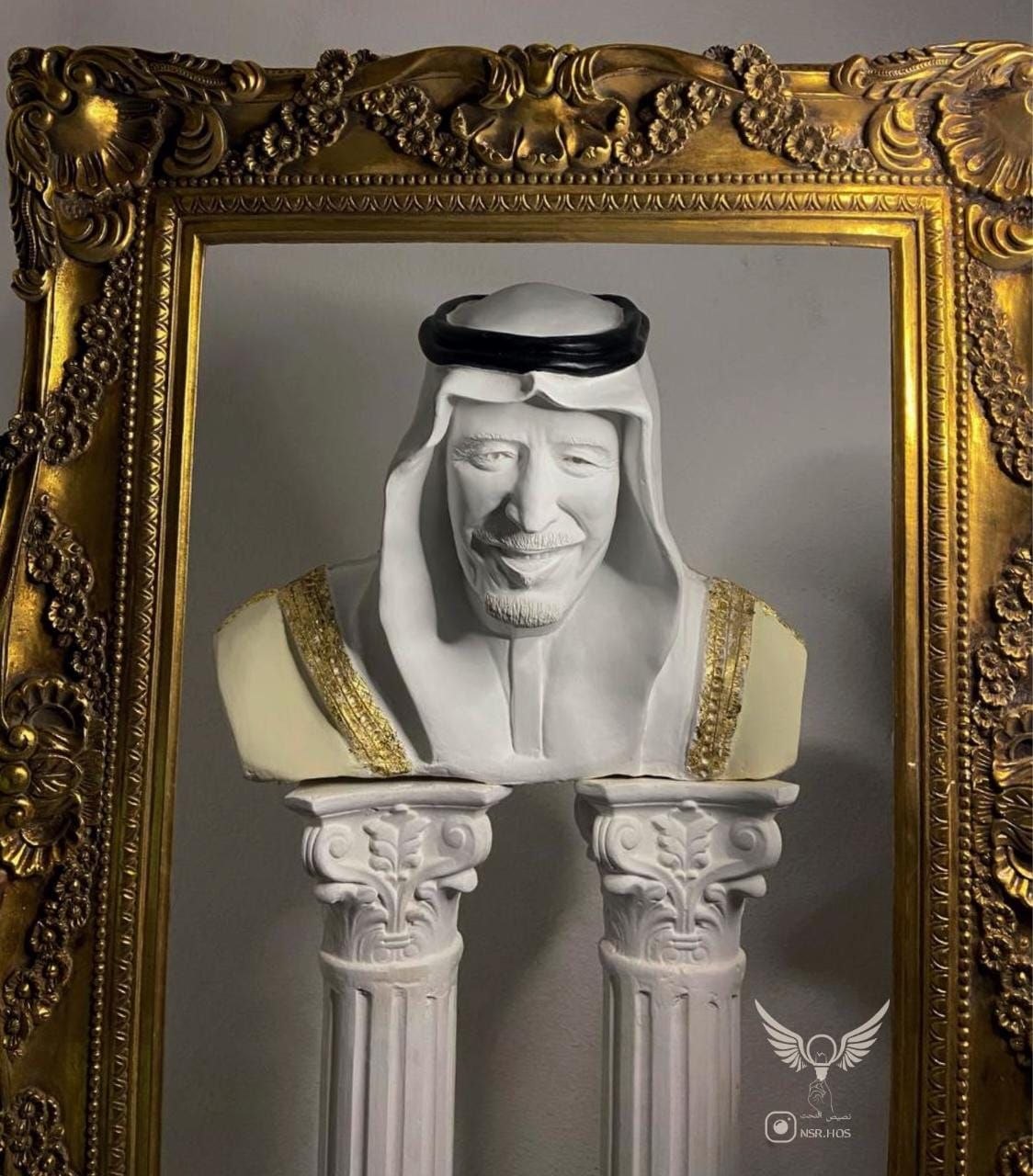 منحوتة الملك سلمان بن عبدالعزيز حفظه الله