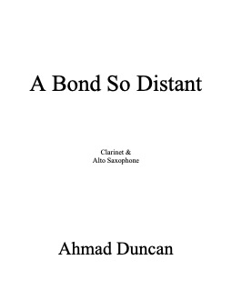 A Bond So Distant - PDF Score and Parts