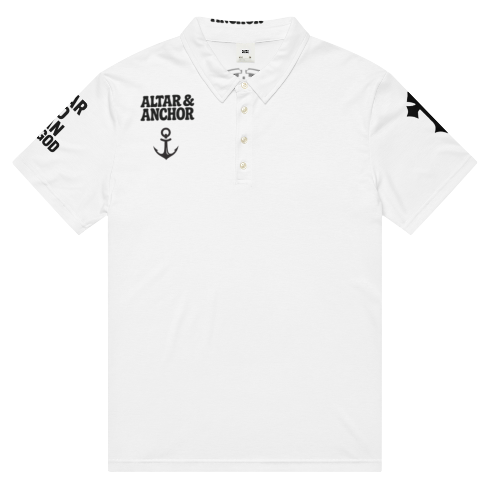 Altar & Anchor White Polo Shirt